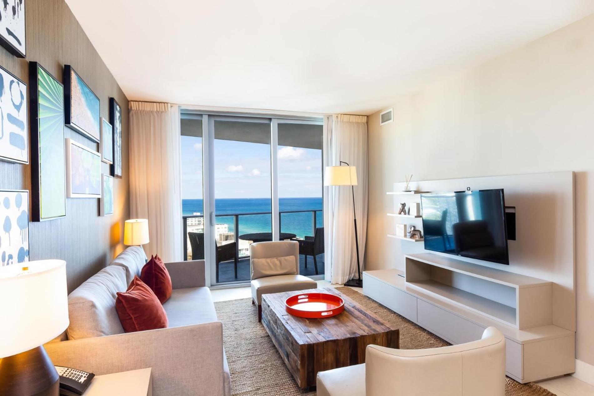 הלנדל ביץ' Ocean View 1 Bed On The Beach 19Th Floor Hollywood מראה חיצוני תמונה