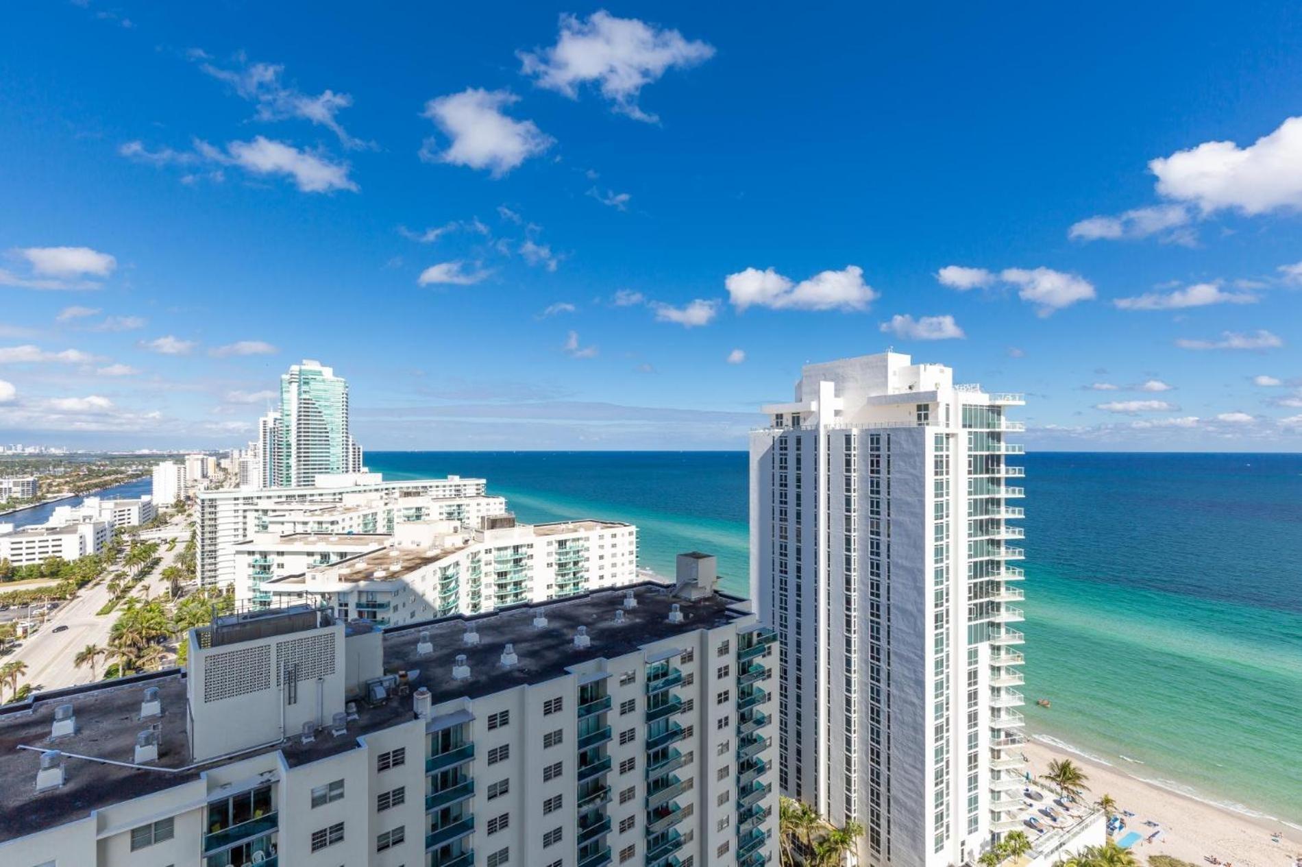 הלנדל ביץ' Ocean View 1 Bed On The Beach 19Th Floor Hollywood מראה חיצוני תמונה